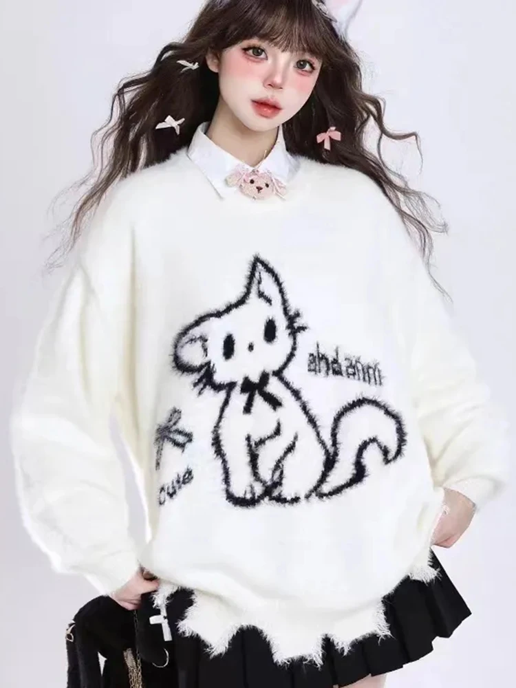 Japan Kawaii Sweet Sweaters Wo - Cashmere Sweater Formal บทวิจารณ์และราคา