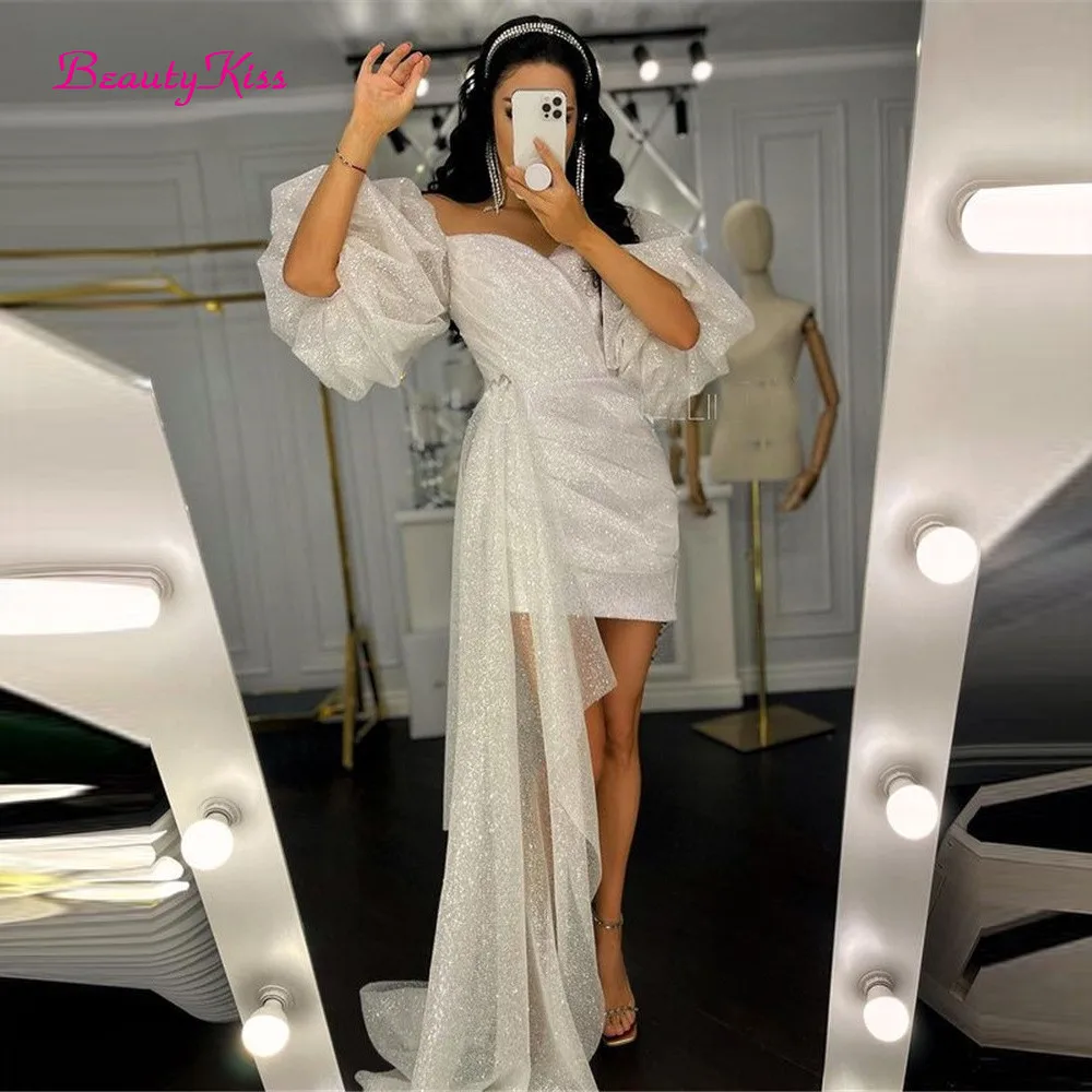 Shimmer Short Wedding Dress Pu - Women Formal Wear Dubai บทวิจารณ์และราคา